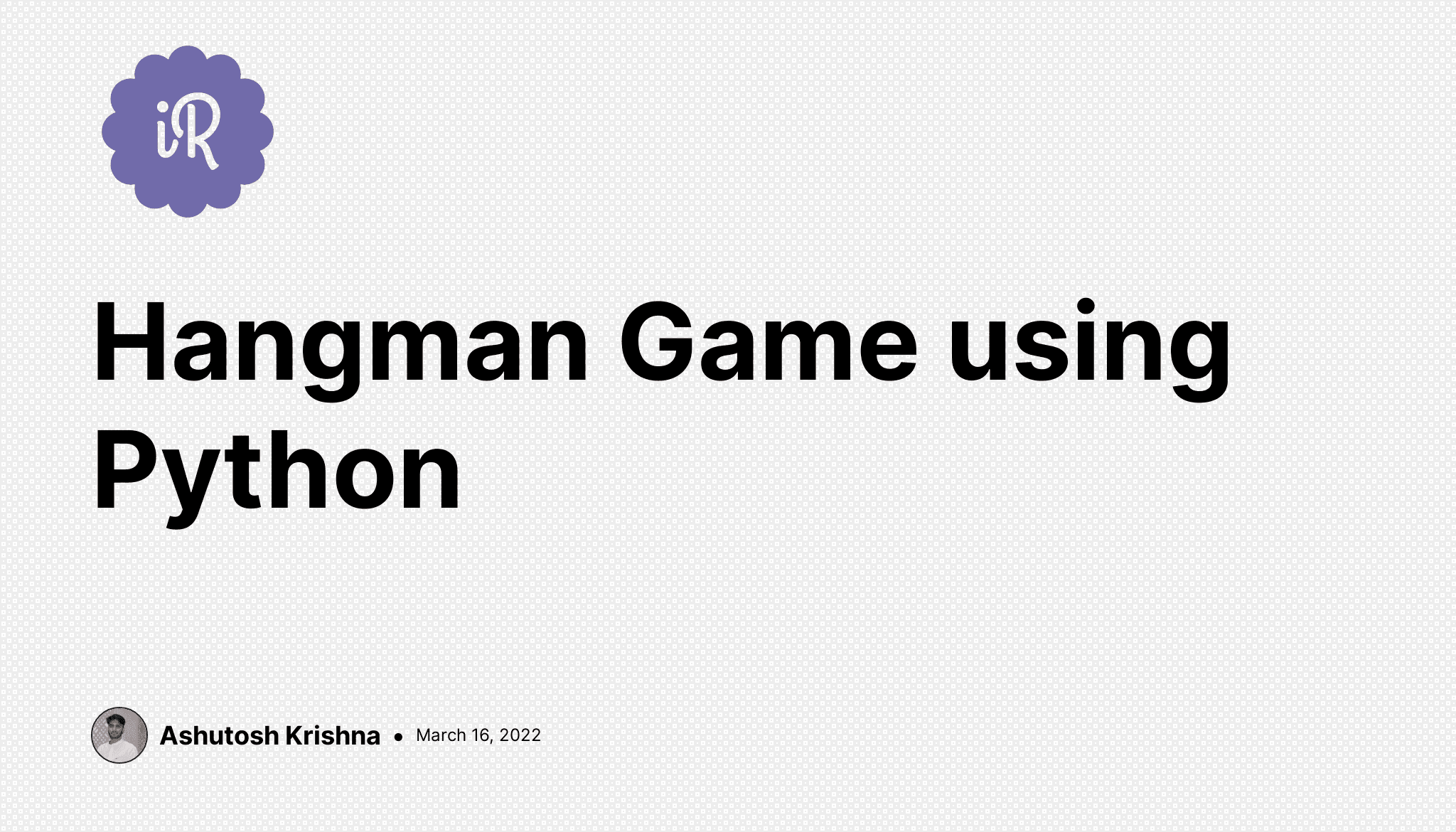 Hangman Game using Python